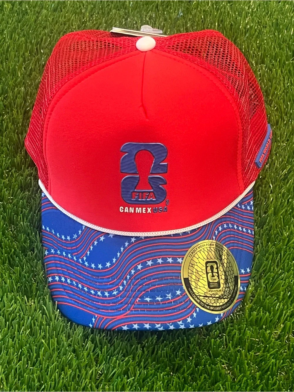 FIFA World Cup 2026 Foam Trucker Hat Snapback NWT Licensed - USA